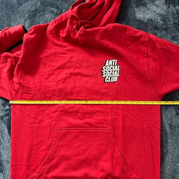 Anti Social Social Club Red Hoodie - Main Image